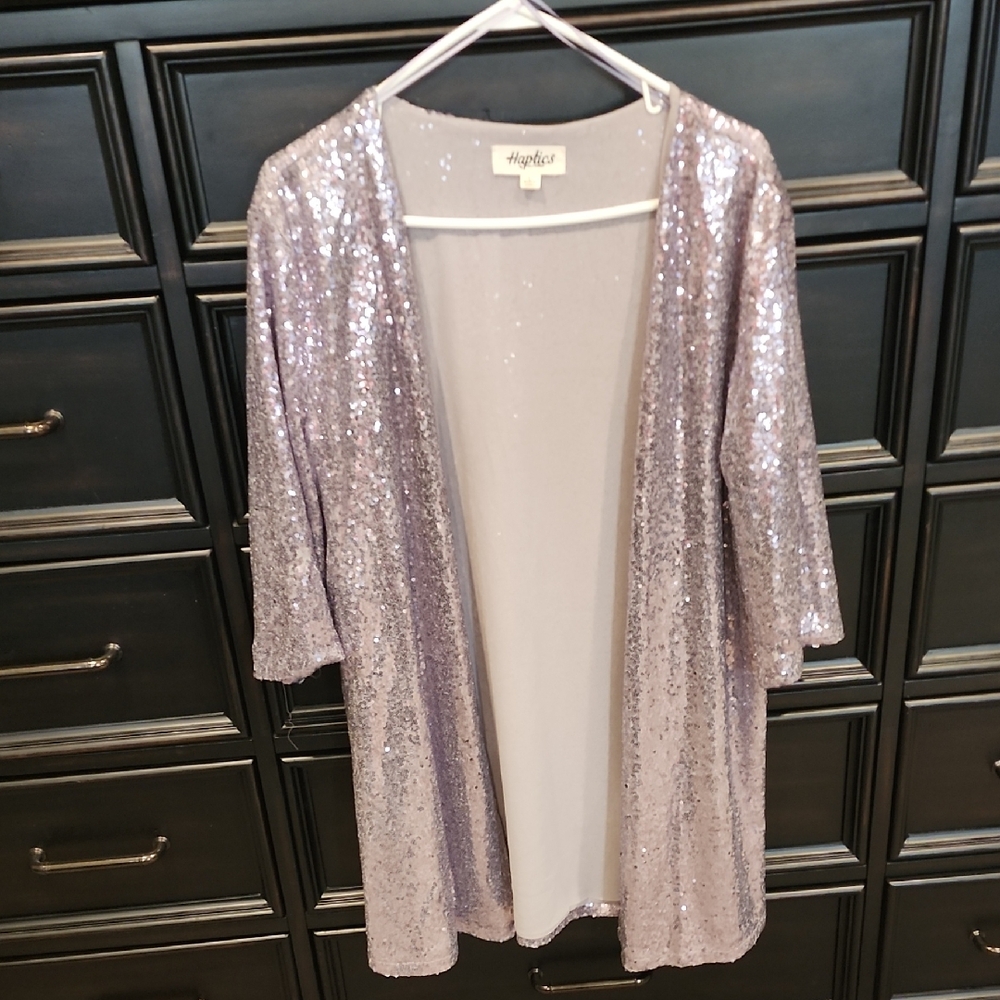 Lavendar Sequins Blazer - Size Large